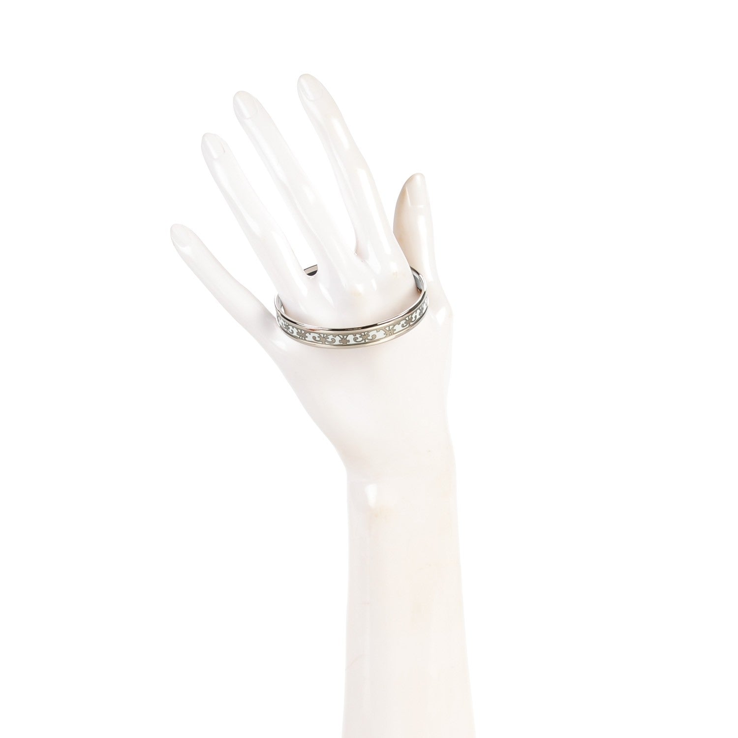 Hermes Enamel Printed Narrow Balcons Du Guadalquivir Bracelet 62 2 of 5