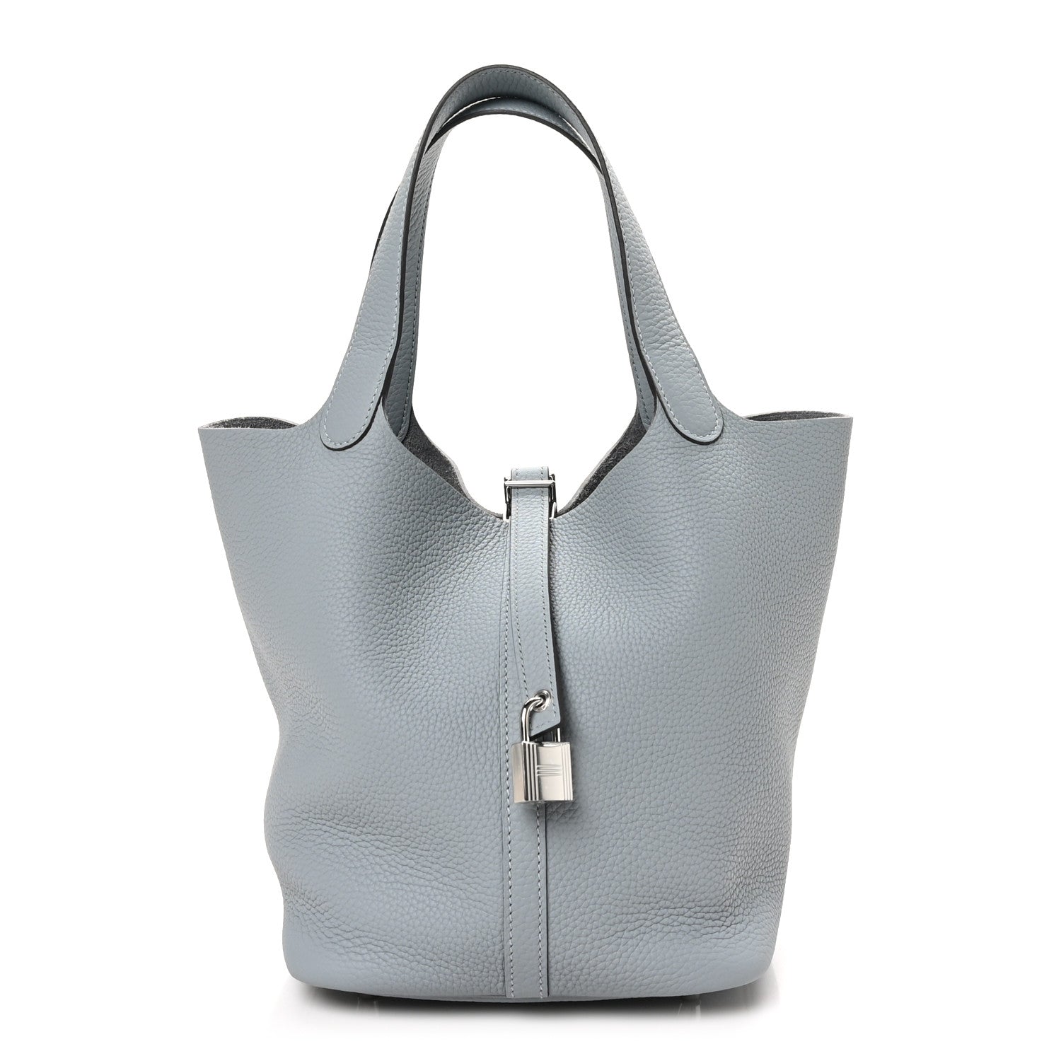 Hermes Taurillon Clemence Picotin Lock 22 MM Gris Pantin 1 of 12