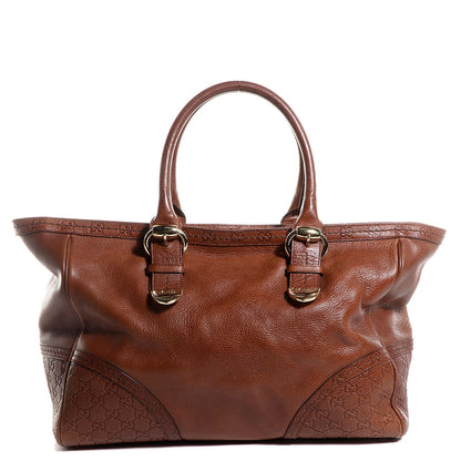 Gucci Guccissima Trim Signoria Large Tote Brown 1 of 9