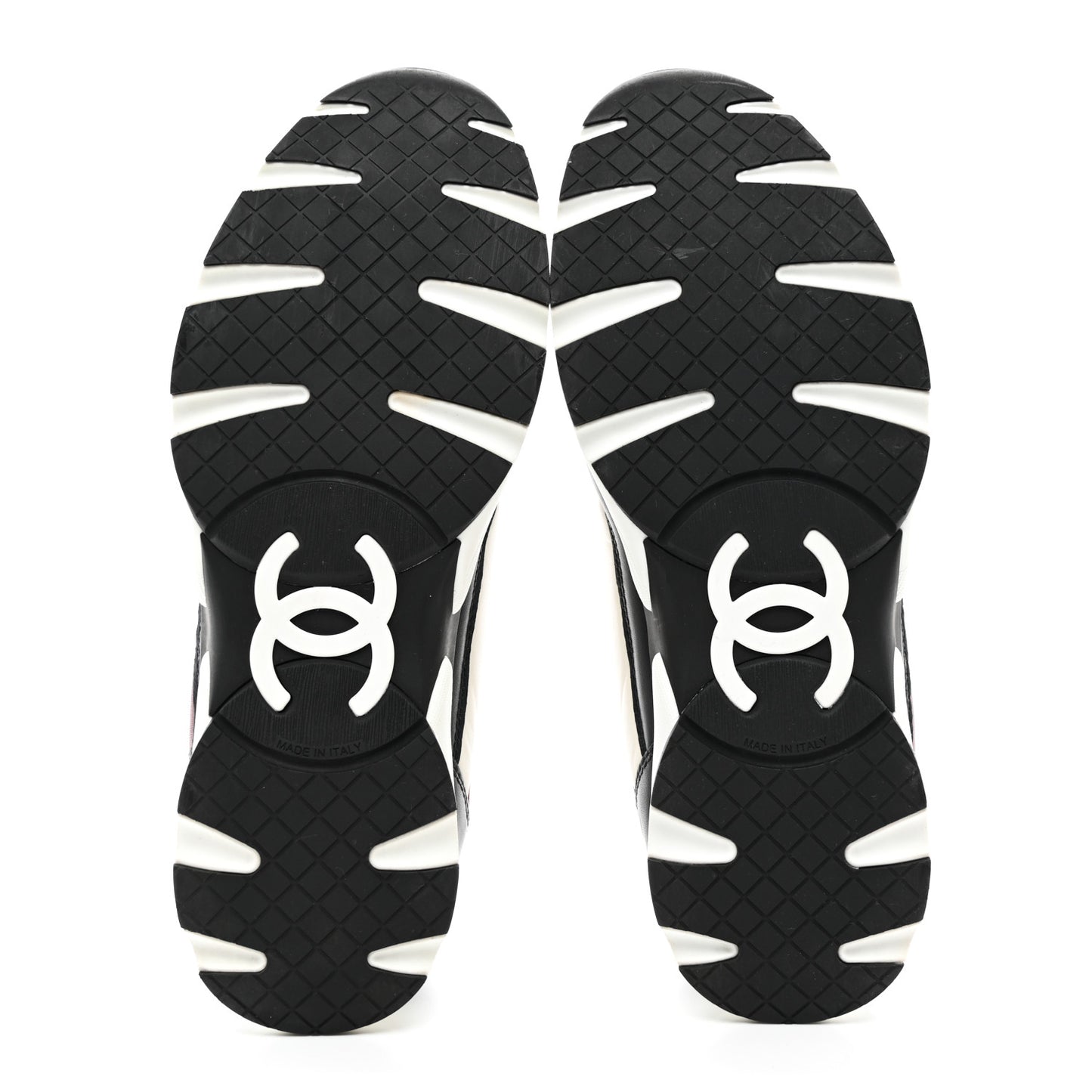 Calfskin CC Sneakers 40 Burgundy White