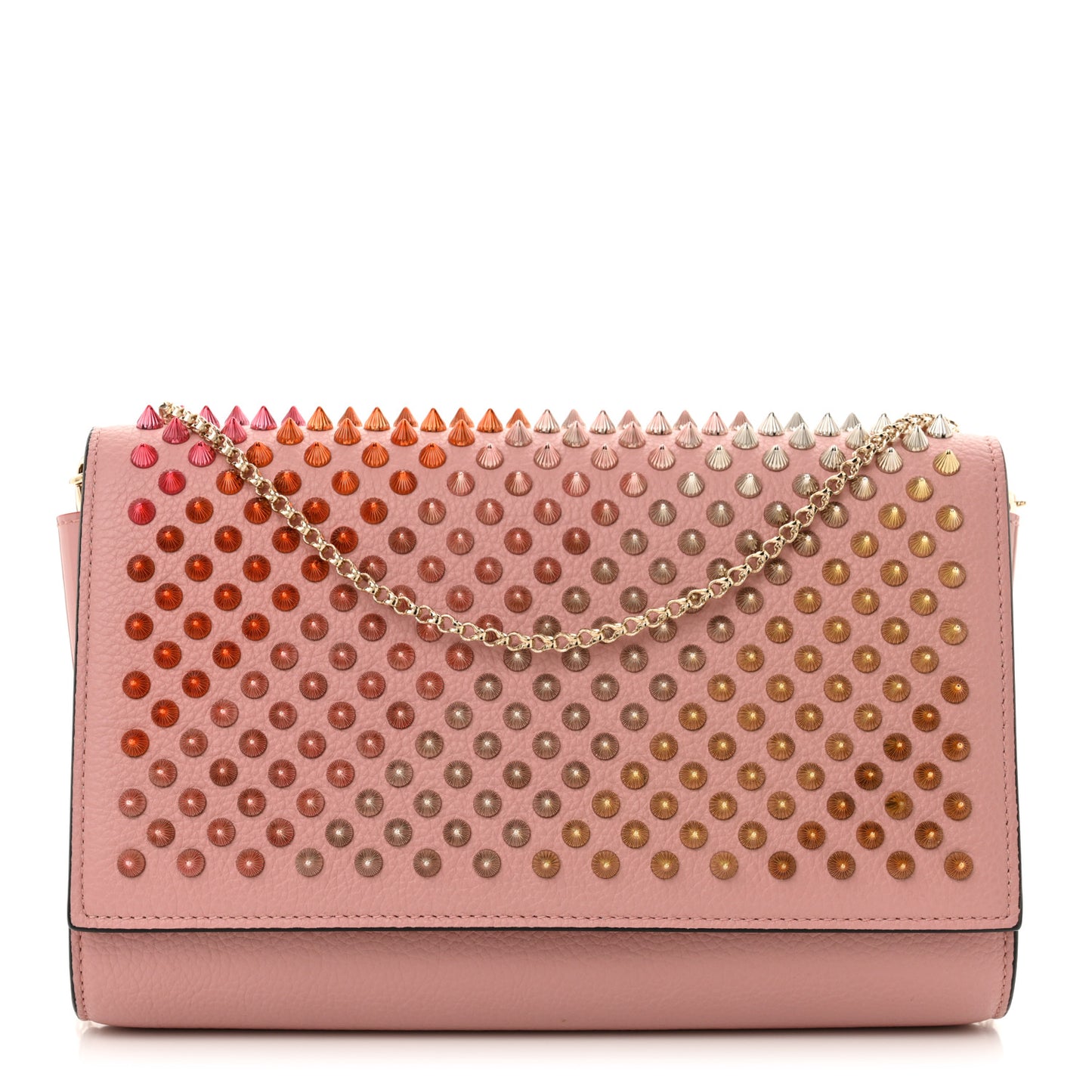 Calfskin Spikes Multimetal Paloma Clutch Voile