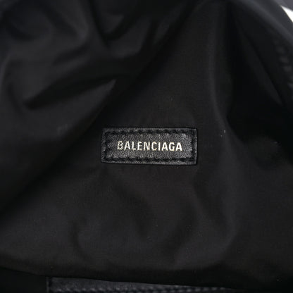 Balenciaga Textured Sport Nylon Logo Embroidered Wheel Beltpack Black 7 of 9