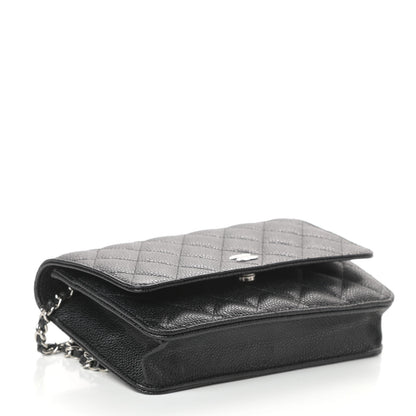 Chanel Caviar Quilted Wallet On Chain WOC Black 4 of 10