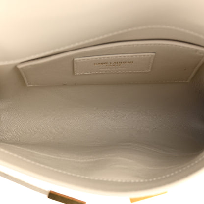 Saint Laurent Smooth Calfskin Mini Manhattan Shoulder Bag Blanc Vintage 5 of 11