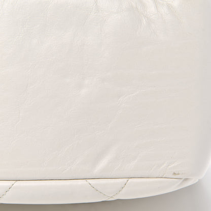 Chanel Aged Calfskin Quilted Small Express Bowling Bag White 10 of 11