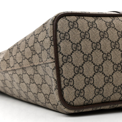 Gucci GG Supreme Monogram Web Neo Vintage Tote Beige New Acero Crop 9 of 11