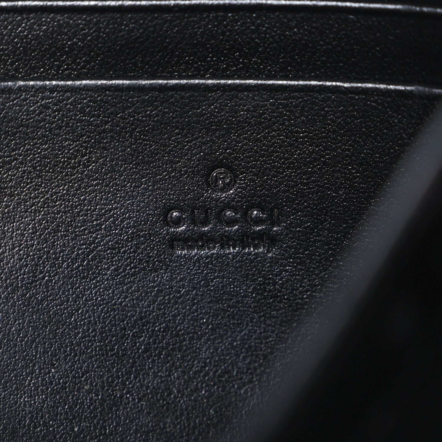 Gucci Calfskin Matelasse GG Marmont Chain Wallet Black 5 of 9