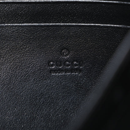Gucci Calfskin Matelasse GG Marmont Chain Wallet Black 5 of 9