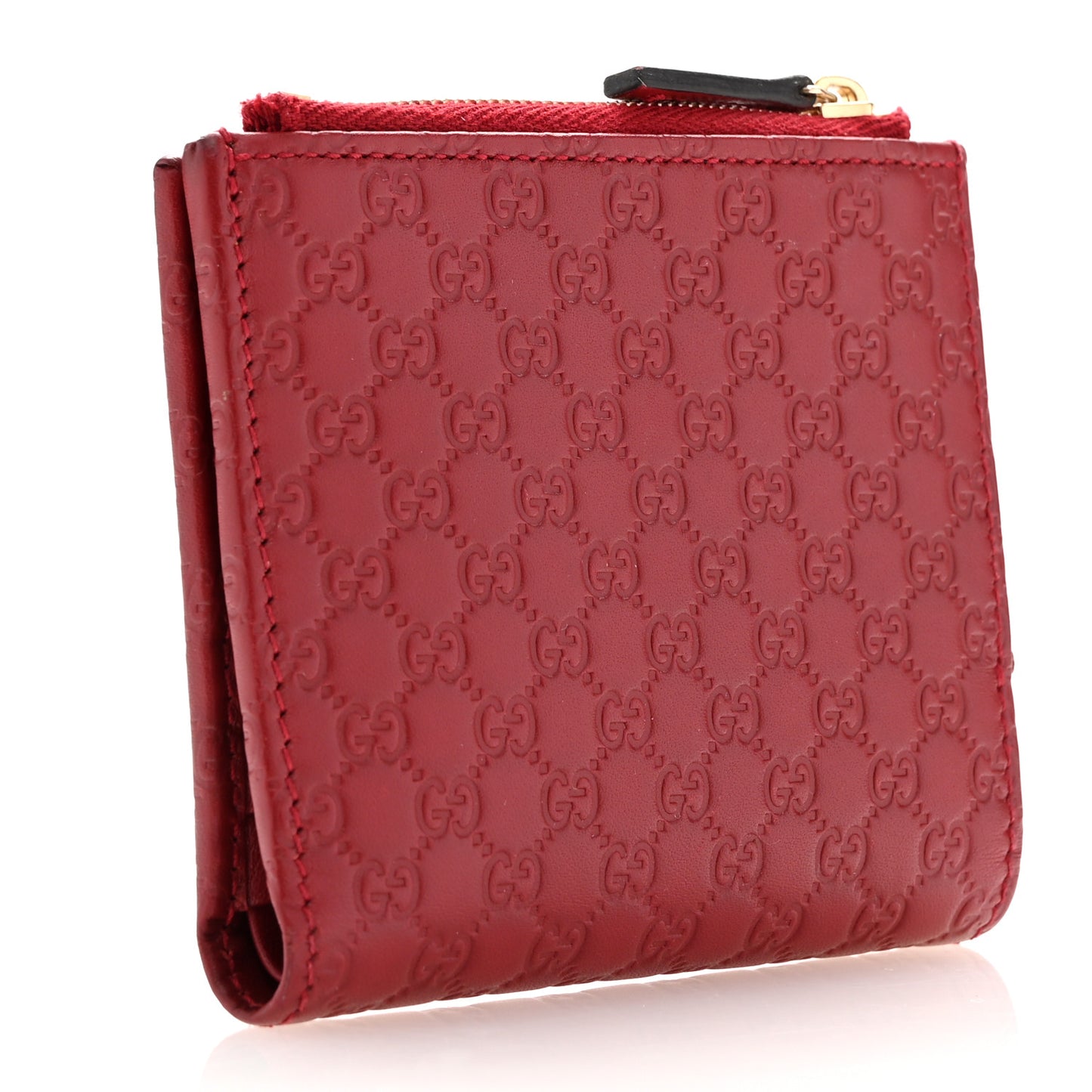 Microguccissima Bi-Fold Wallet Red