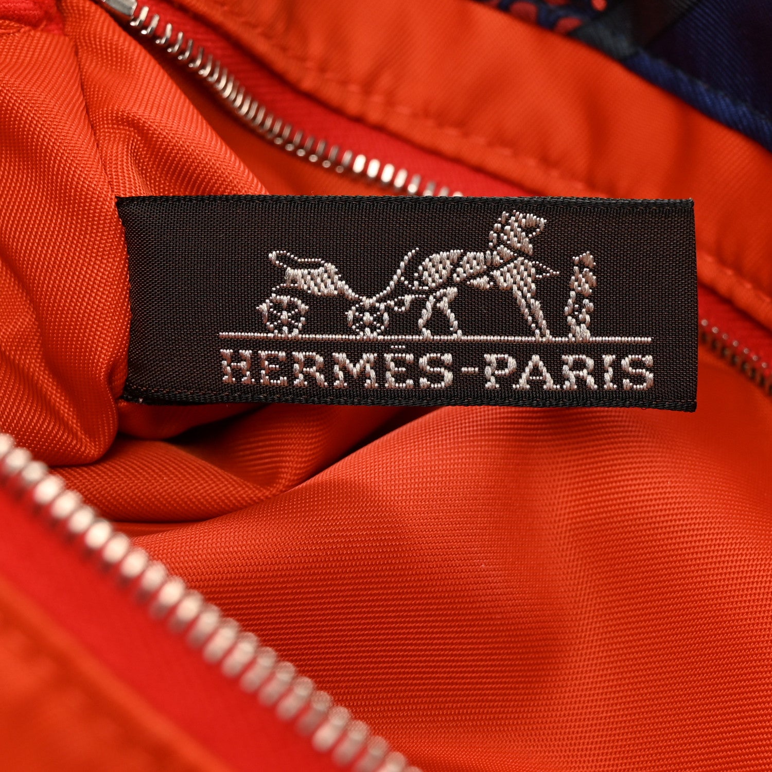 Hermes Silk Carre en Cravates Fourbi 25 MM Pouch Ocean Bleu 6 of 8
