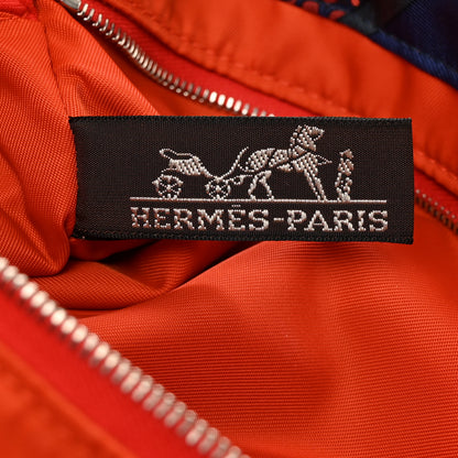 Hermes Silk Carre en Cravates Fourbi 25 MM Pouch Ocean Bleu 6 of 8