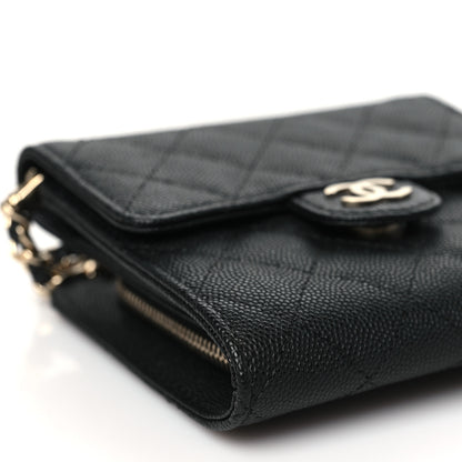 Chanel Caviar Quilted Clutch With Chain Bag Black 11 of 14