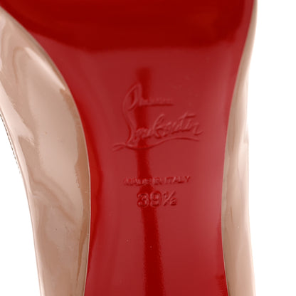 Christian Louboutin Patent Pigalle Follies 100 Pumps 39.5 Nude 6 of 8