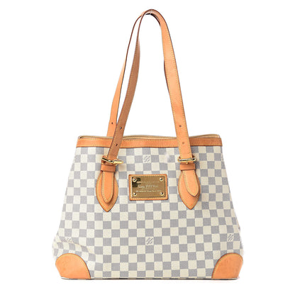 Louis Vuitton Damier Azur Hampstead MM 1 of 17
