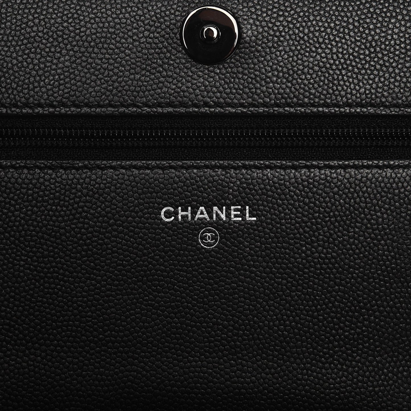 Caviar Quilted Boy Wallet On Chain WOC So Black