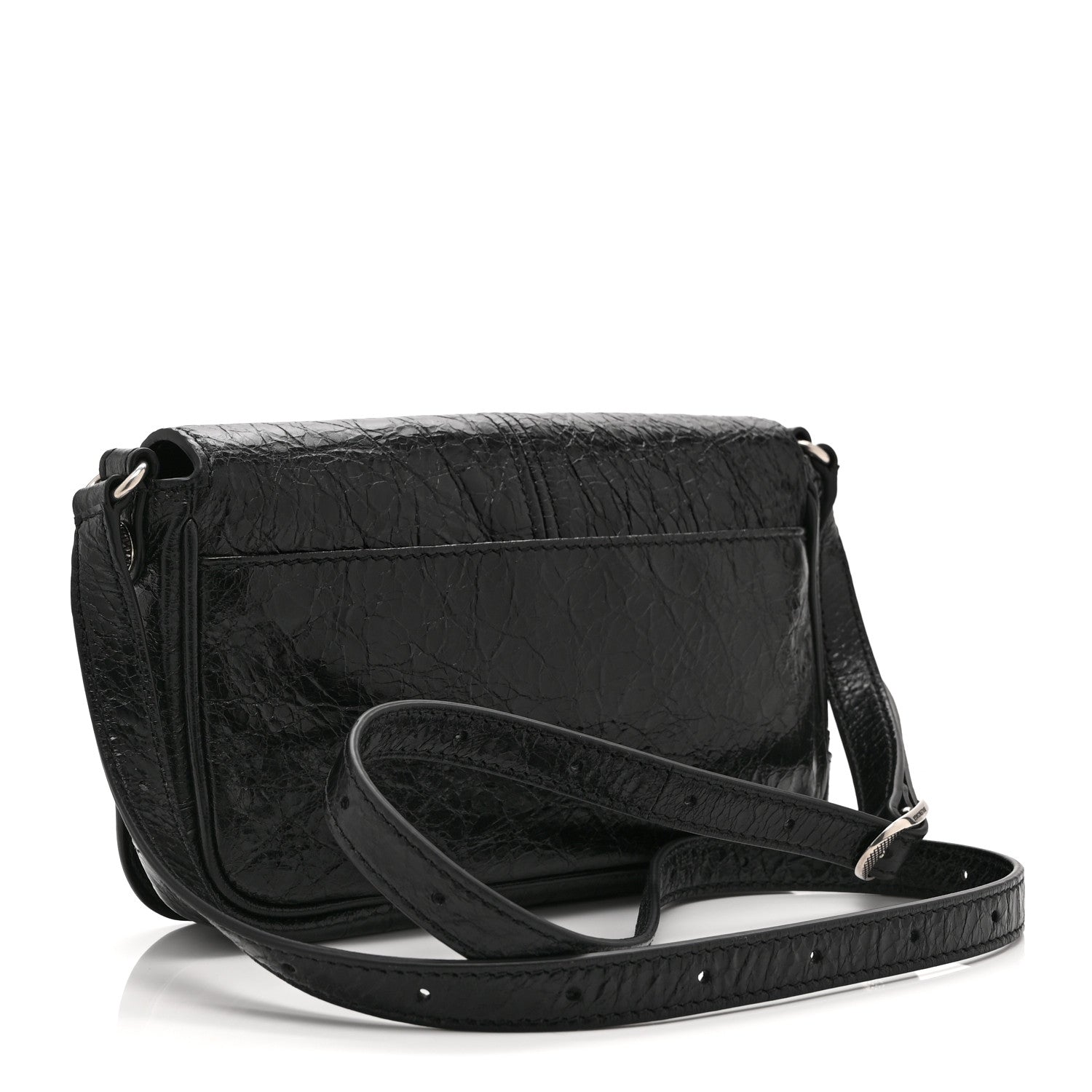 Balenciaga Agneau Arena Silver XS Le Cagole Flap Bag Black 3 of 11