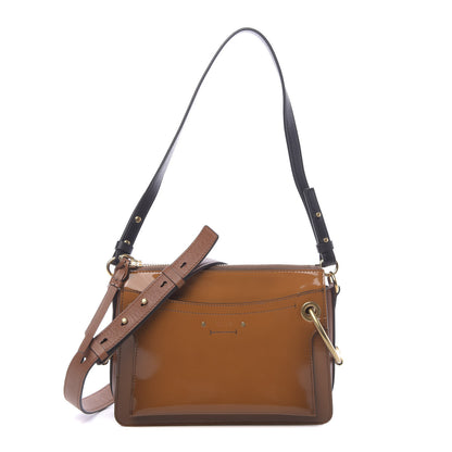 Chloe Glossy Lambskin Sfumato Small Roy Bag Caramel 1 of 9