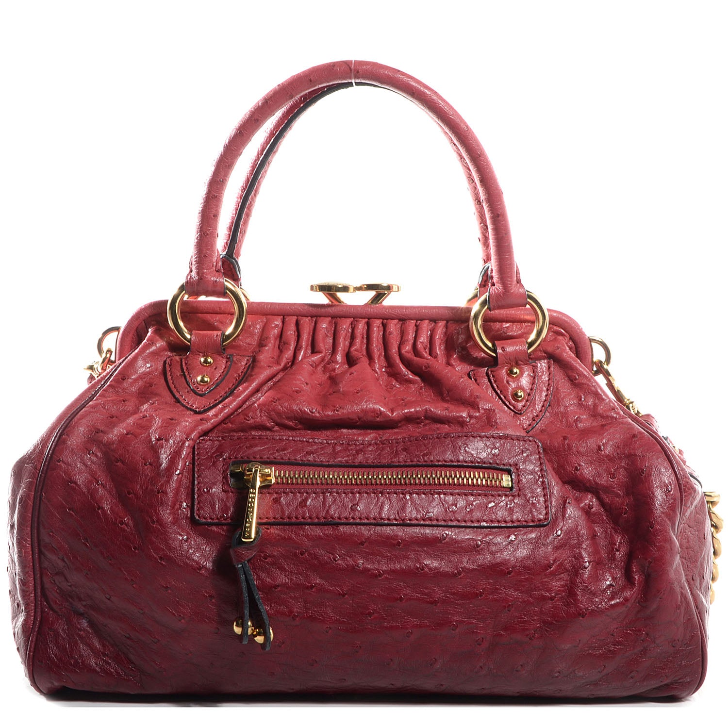 Marc Jacobs Ostrich Stam Cherry 1 of 7