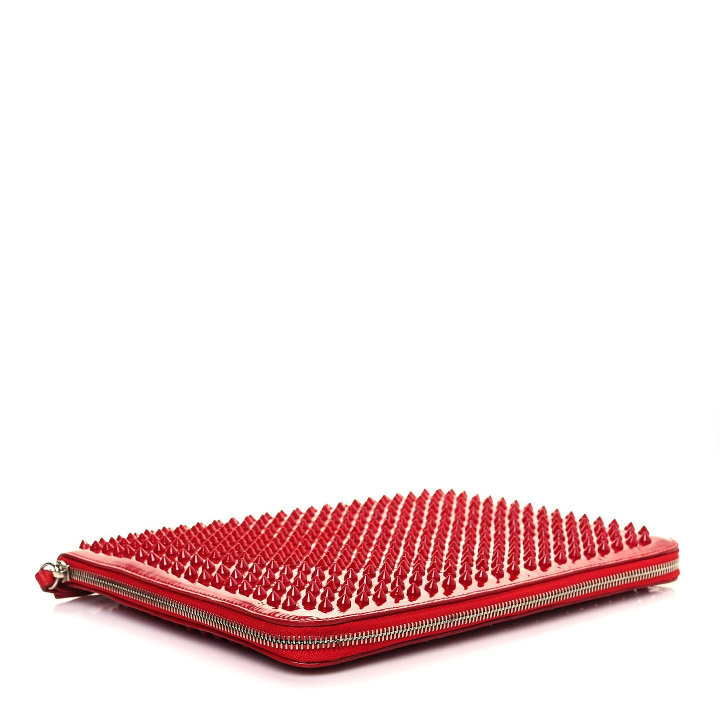 Patent Calf Spiked Cris iPad Case Red
