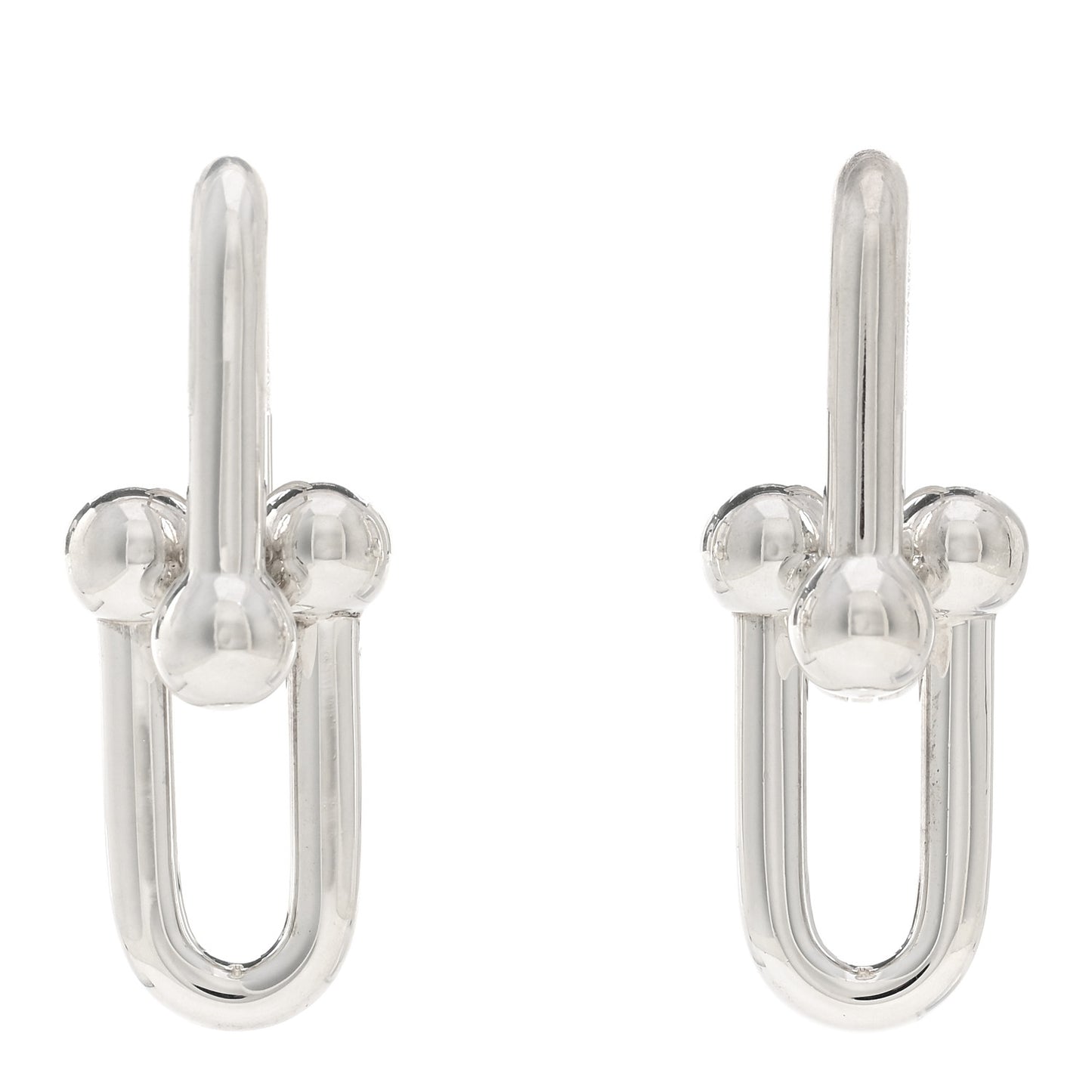Sterling Silver Large HardWear Link Earrings