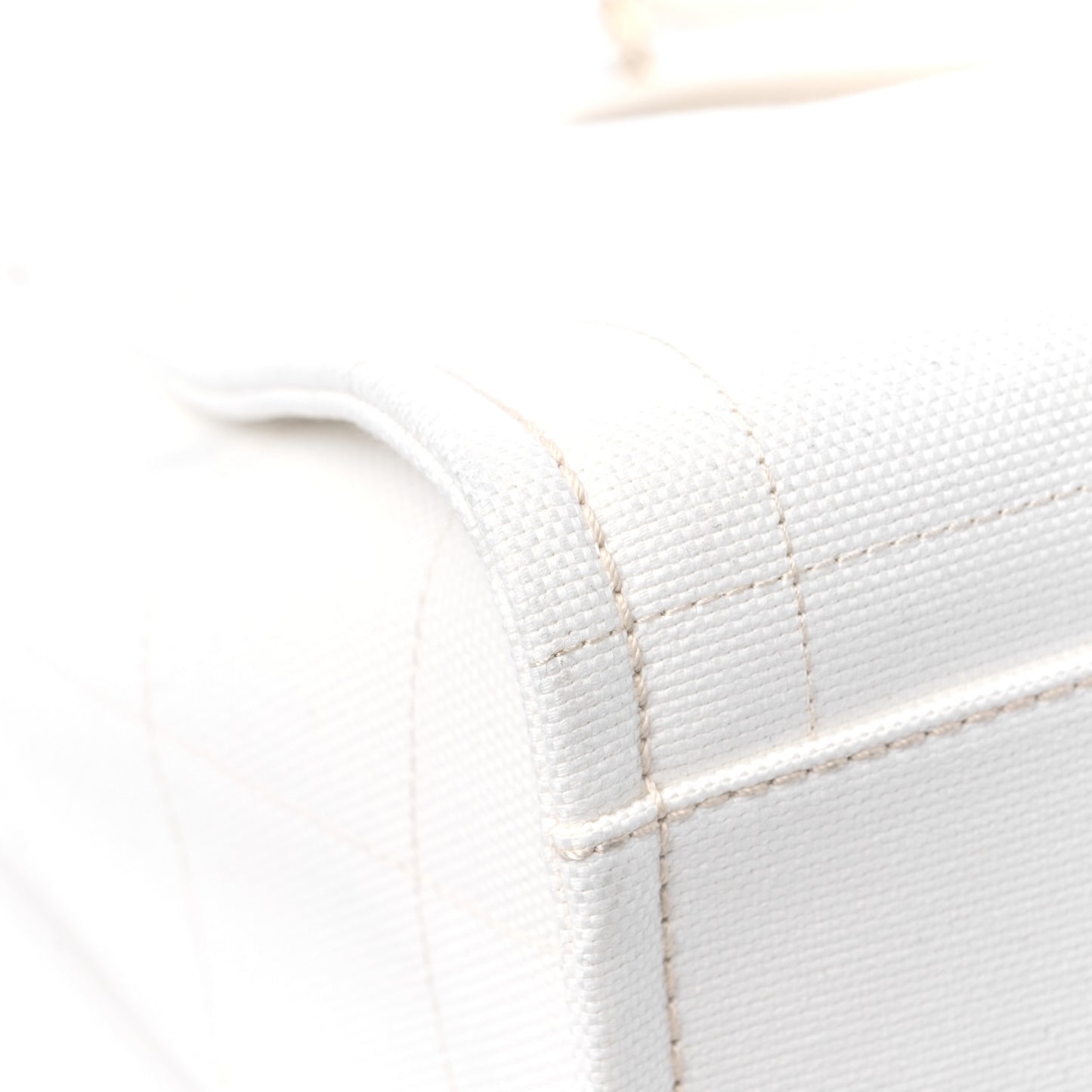 Cotton Large Deauville Tote White