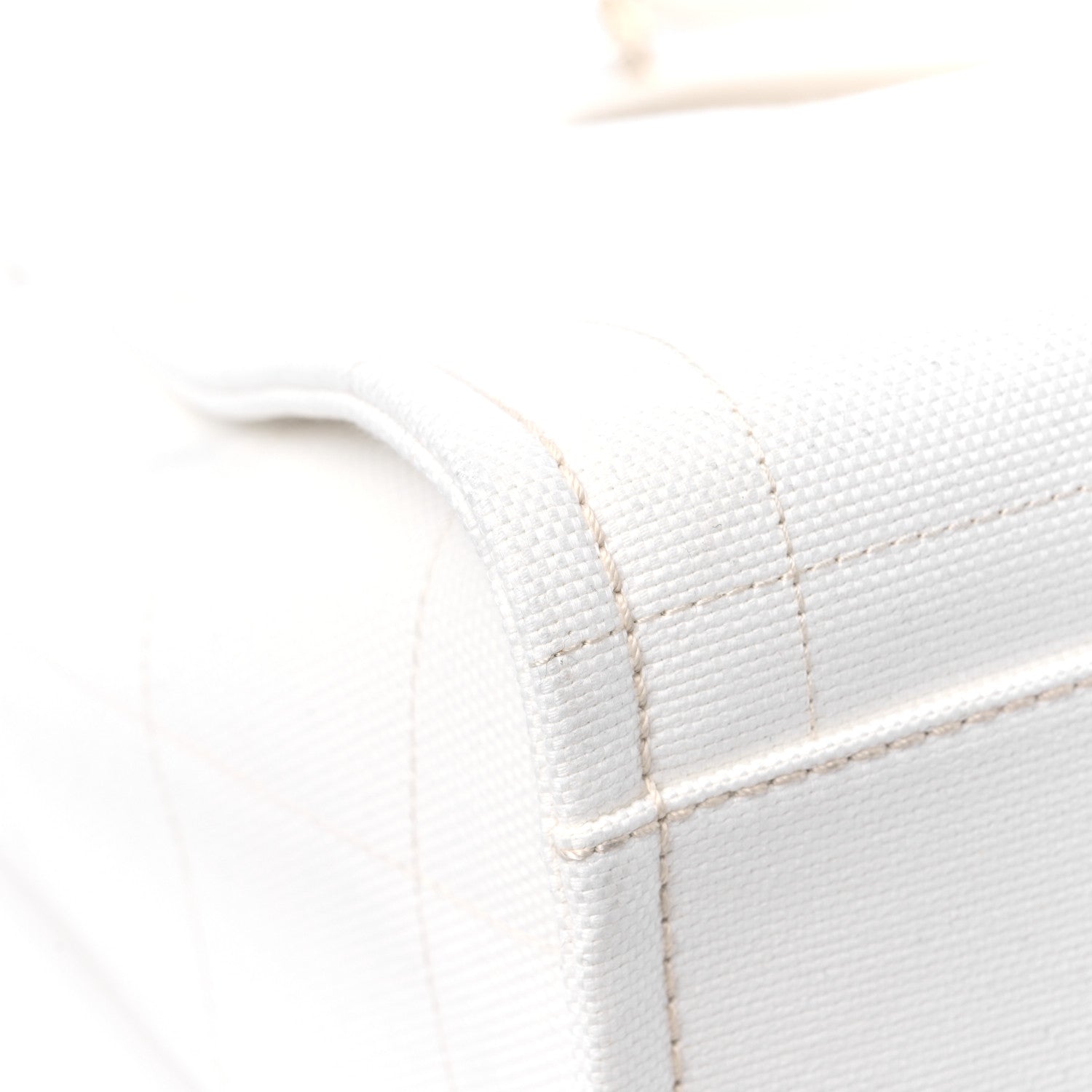 Chanel Cotton Large Deauville Tote White 9 of 13