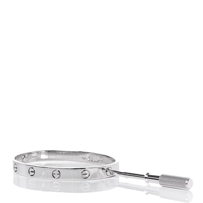 Cartier 18K White Gold LOVE Bracelet 17 6 of 6