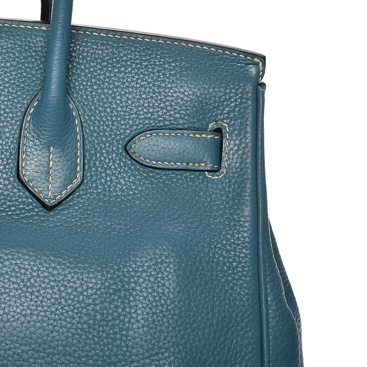 Hermes Taurillon Clemence Birkin 30 Blue Jean 29 of 35