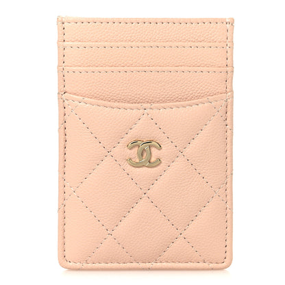 Chanel Caviar Quilted Vertical Card Holder  Light Pink 1 of 8