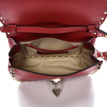 Valentino Garavani Vitello Mini Rockstud Flap Saddle Crossbody Bag Rosso Valentino 5 of 8
