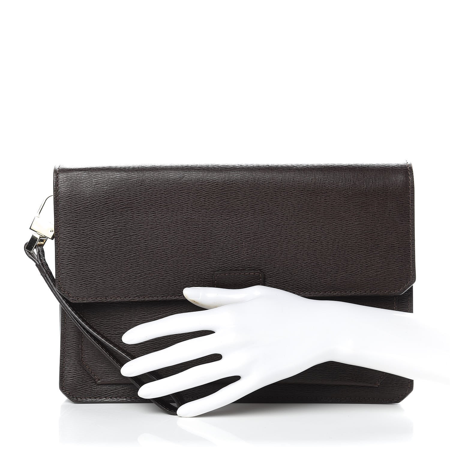 Tom Ford Calfskin Pouch Brown 2 of 11