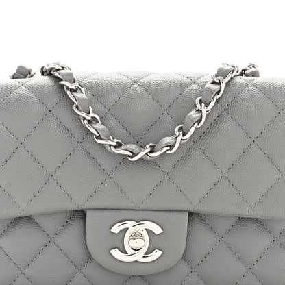 Chanel Caviar Quilted Mini Rectangular Flap Grey 8 of 12