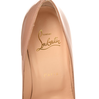 Christian Louboutin Patent Ron Ron 100 Pumps 37 Nude 6 of 9