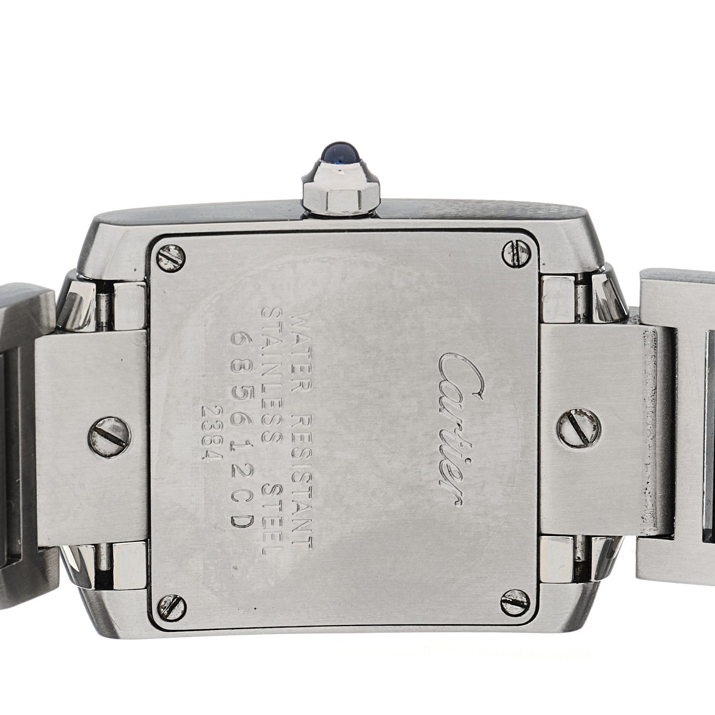 Stainless Steel 20mm Tank Francaise Quartz Watch