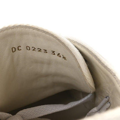 Christian Dior Canvas Oblique Walk'N'Dior Low Top Sneakers 36.5 Grey Stone 8 of 8