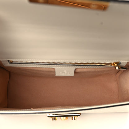 Gucci Guccissima Medium Padlock Shoulder Bag Mystic White 5 of 10