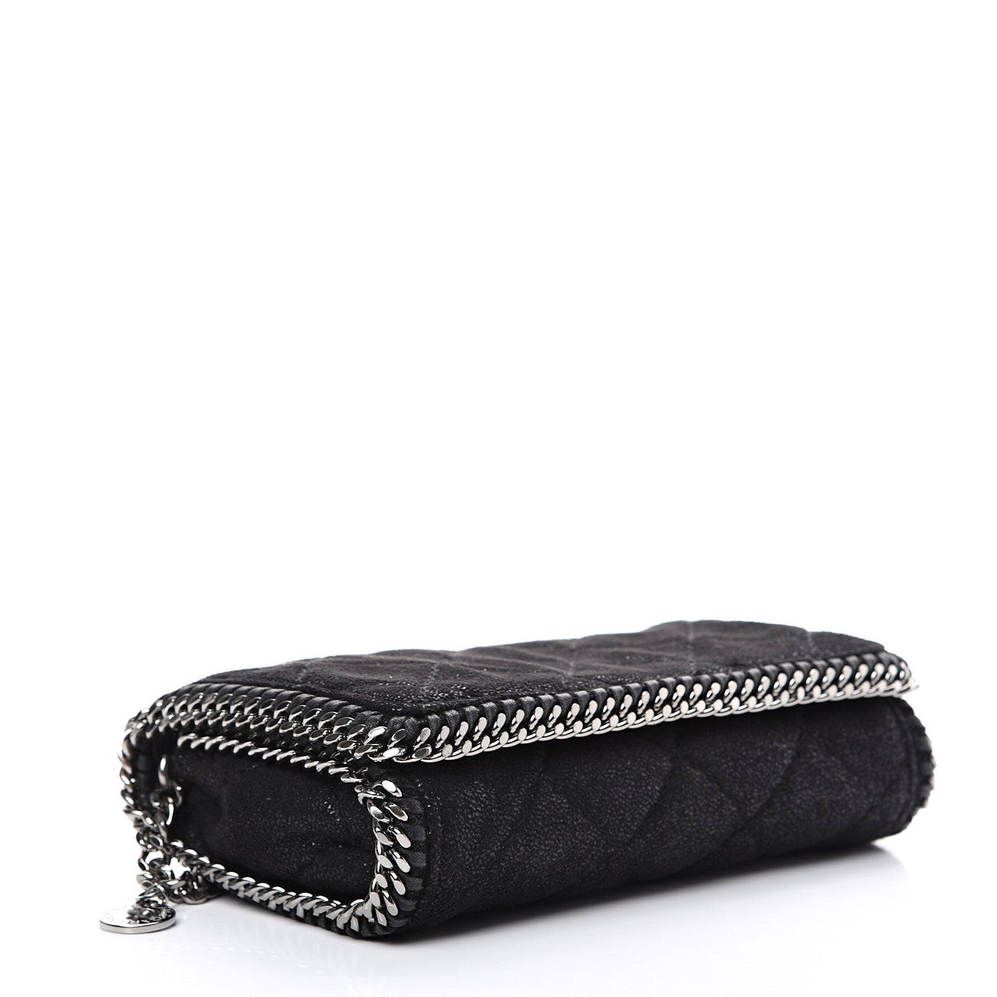 Shaggy Deer Quilted Falabella Crossbody Bag Black