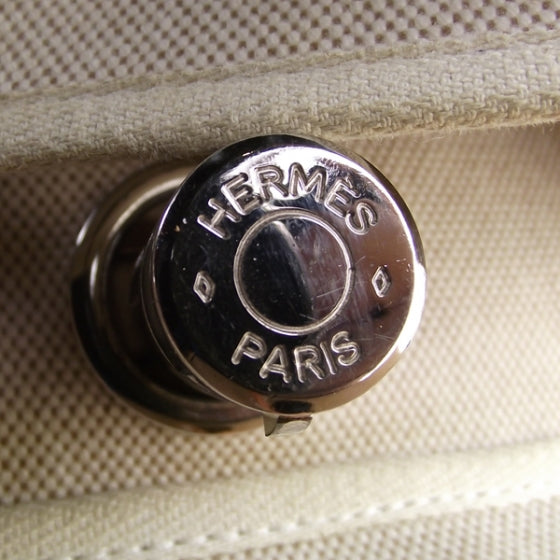 Hermes Toile HERBAG Oatmeal 7 of 11