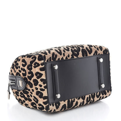 Louis Vuitton Jacquard Velvet Leopard Print Stephen Sprouse Speedy 4 of 9