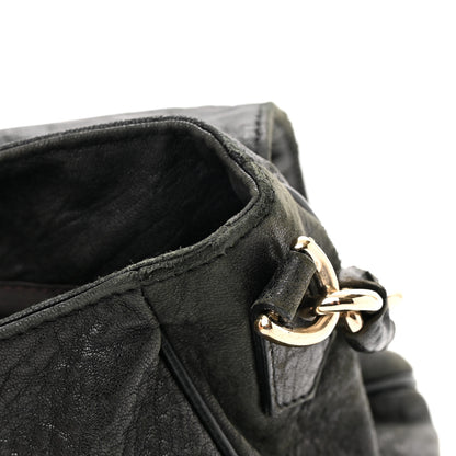Fendi Crinkled Lambskin Mia Shoulder Flap Black 8 of 17