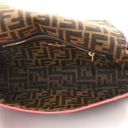 Fendi Fabric Jacquard FF 1974 Baguette Tobacco Moro Fuxia Fluo 5 of 11