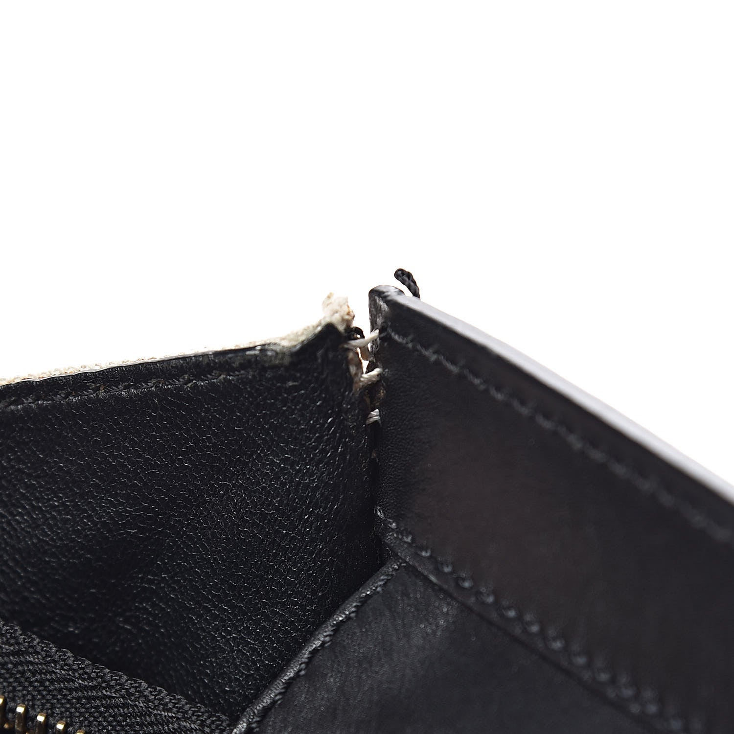 Celine Smooth Calfskin Linen Mini Bi-Color Luggage Natural Black 21 of 21