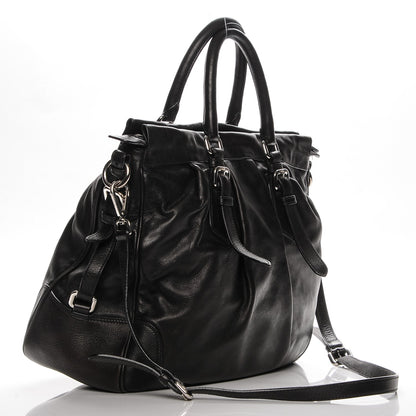 Prada Soft Calf Shoulder Bag Nero Black 3 of 7