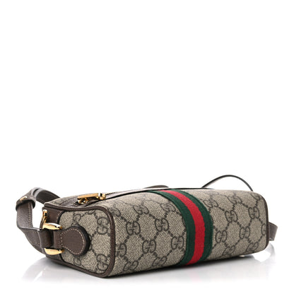 Gucci GG Supreme Monogram Web Mini Ophidia Shoulder Bag Brown 4 of 12