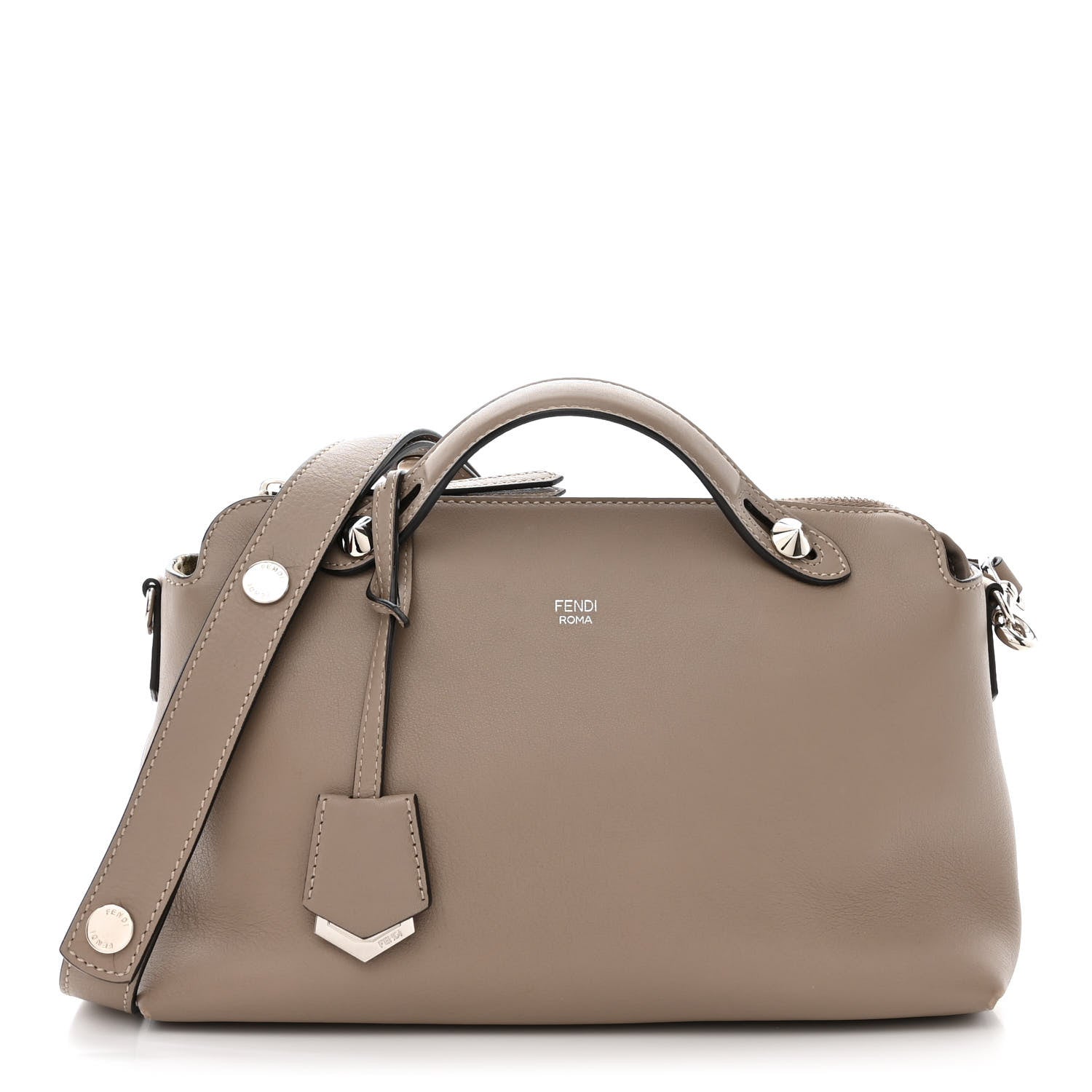 Fendi Vitello Dolce Medium By The Way Boston Bag Tortora 1 of 13