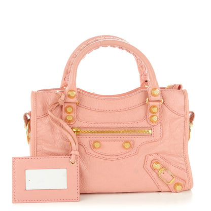Balenciaga Agneau Giant 12 Gold Hardware Mini City Rose Peche 1 of 8