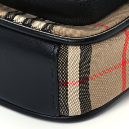Burberry Canvas Calfskin Vintage Check Freddie Crossbody Bag Archive Beige 10 of 10