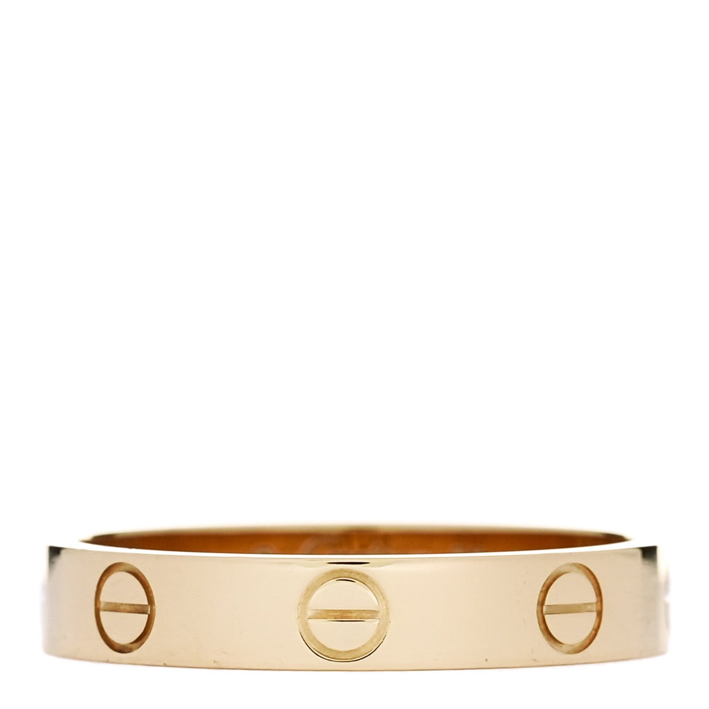 18K Yellow Gold 3.5mm LOVE Wedding Band Ring 56 7.75