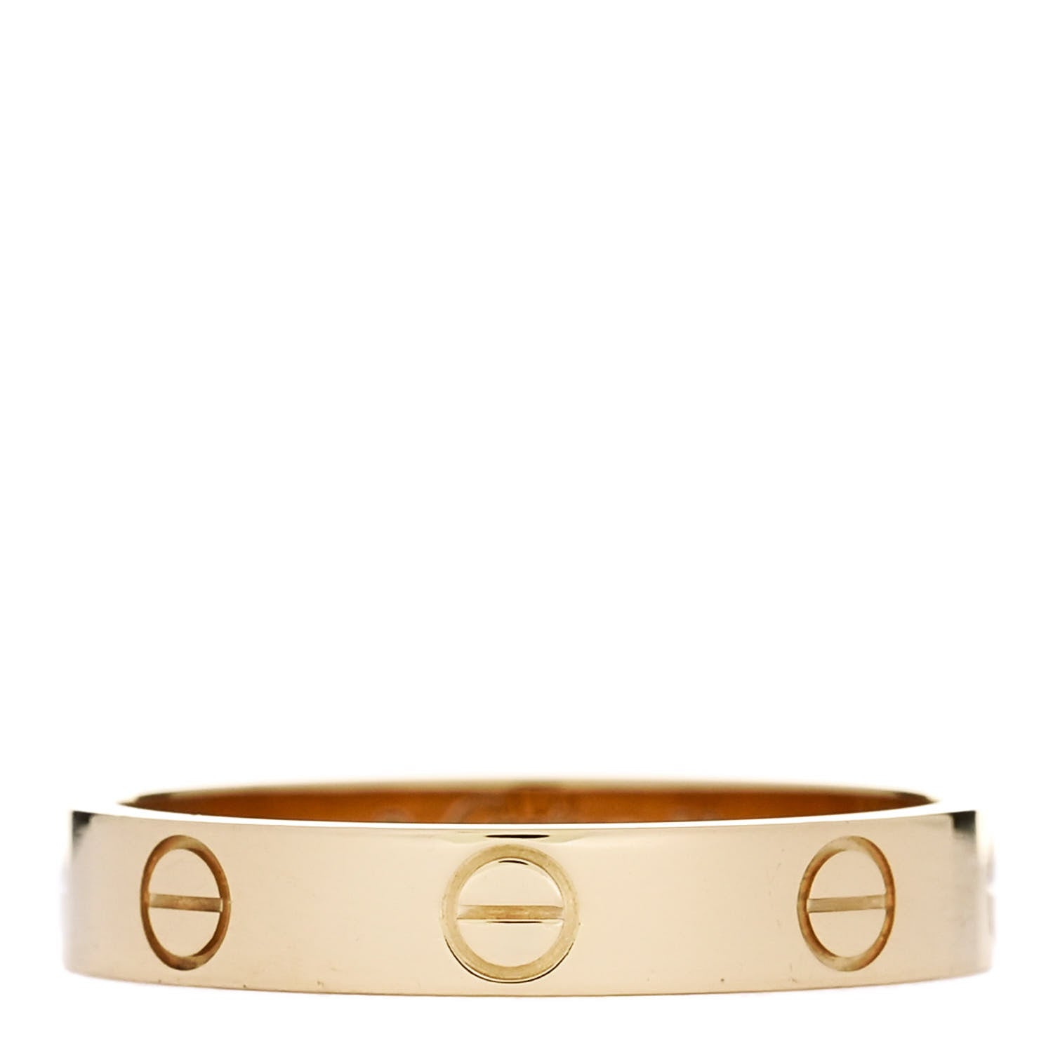 Cartier 18K Yellow Gold 3.5mm LOVE Wedding Band Ring 56 7.75 1 of 4