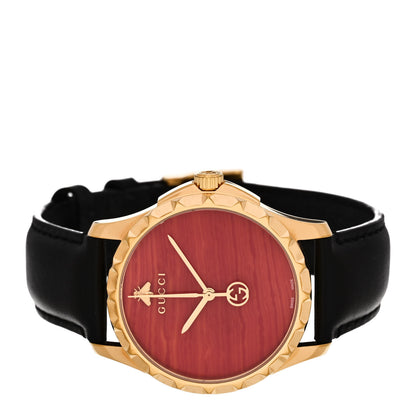Gucci Stainless Steel Calfskin 38mm G-Timeless Quartz Watch Coral 2 of 4